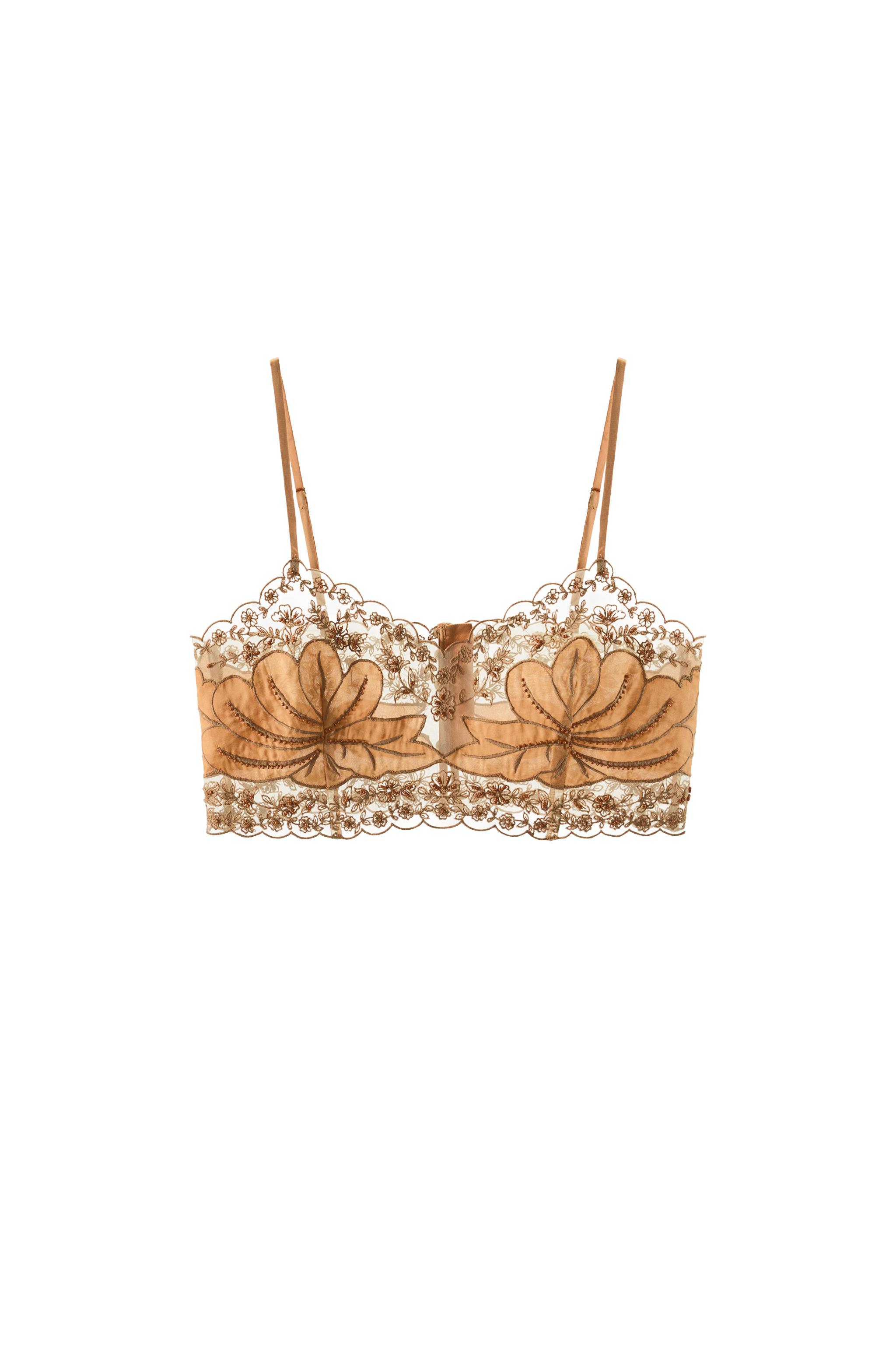 BEADED EMBROIDERED COMBINATION TOP